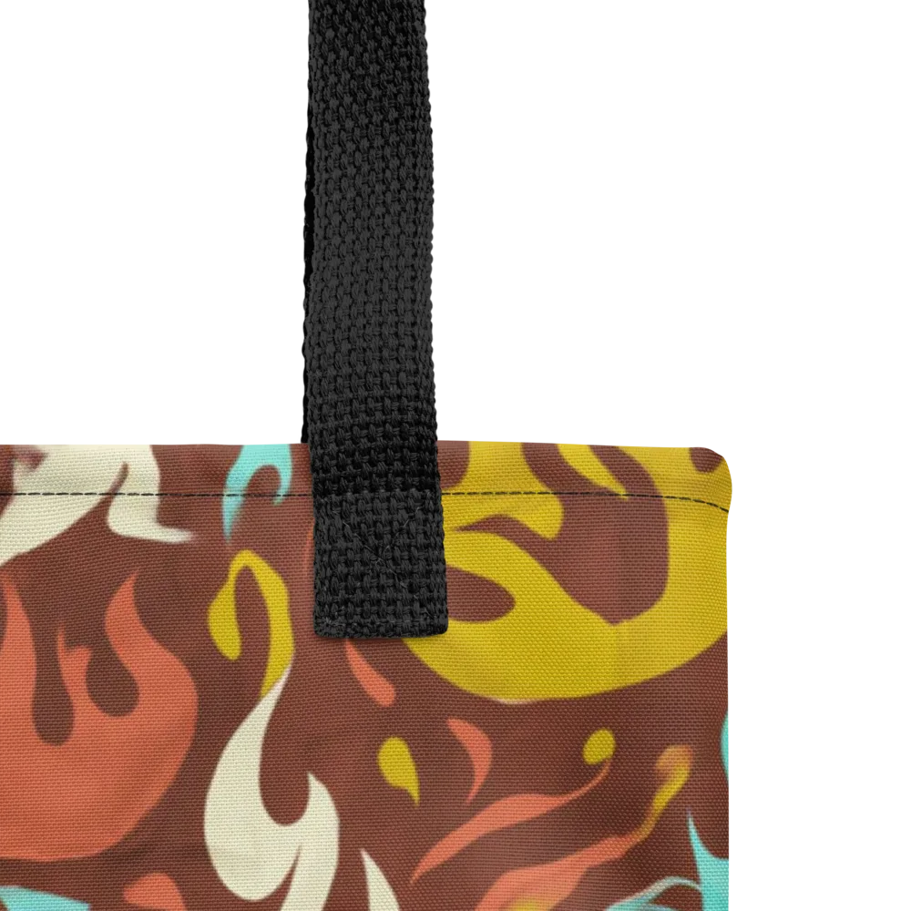 Turquoise Heat on Tote Bag — Product details