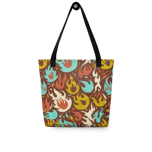 Turquoise Heat on a Tote Bag