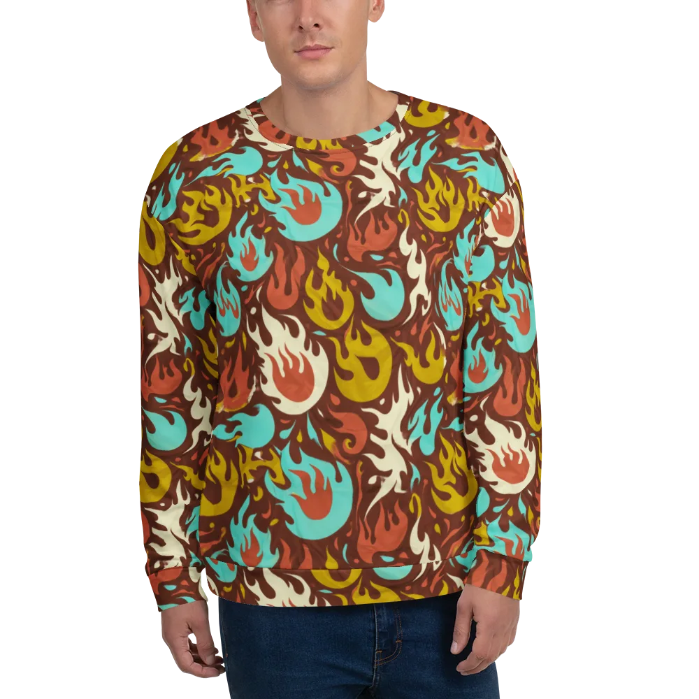 Turquoise Heat on Sweatshirt — Front