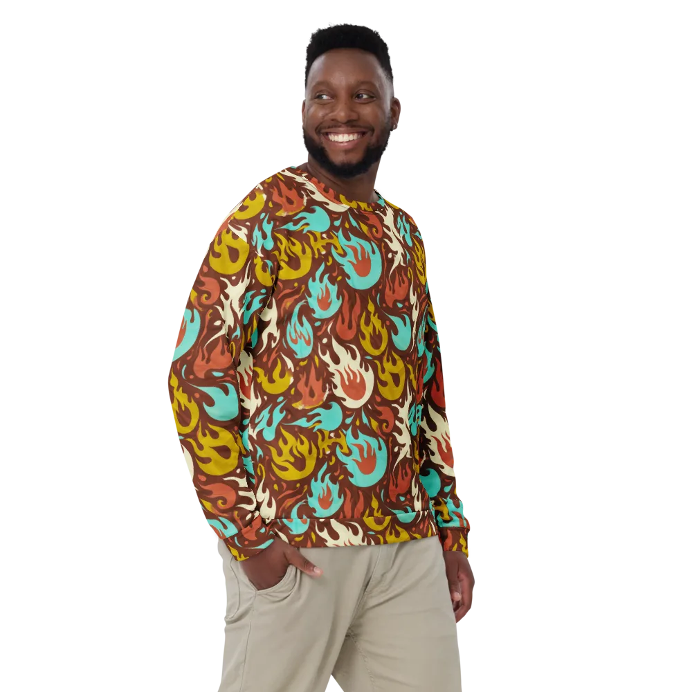 Turquoise Heat on Sweatshirt — Front