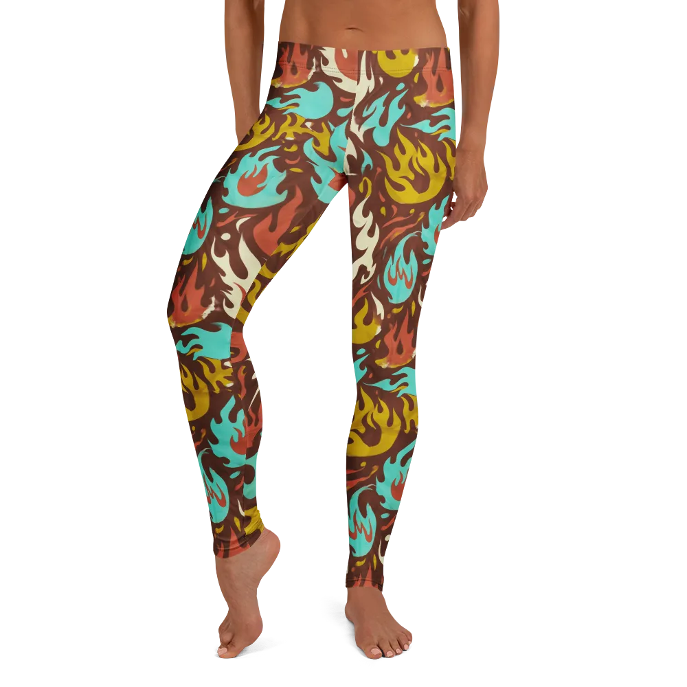 Turquoise Heat on Leggings — Front