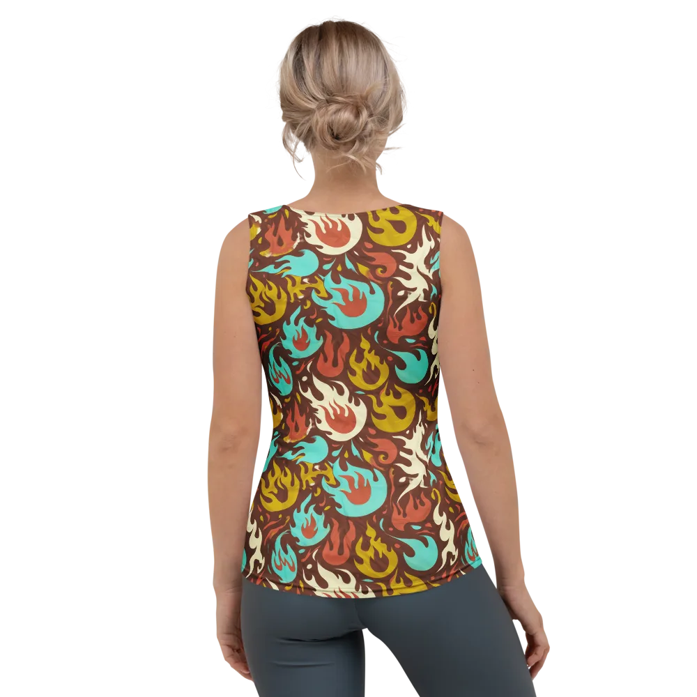 Turquoise Heat on Women's Tank Top — Back