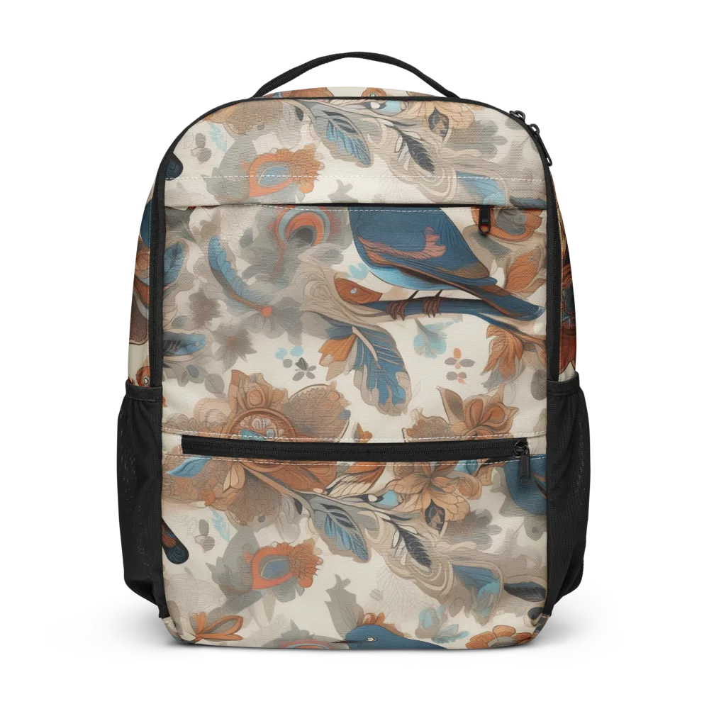 Cobalt Aviary on Utility Backpack — Front