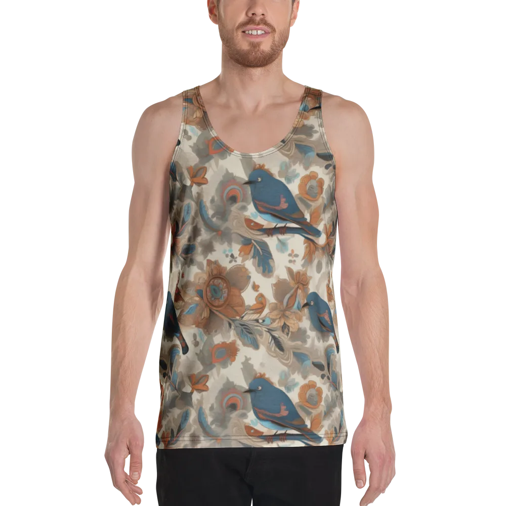 Cobalt Aviary on Men's Tank Top — Front