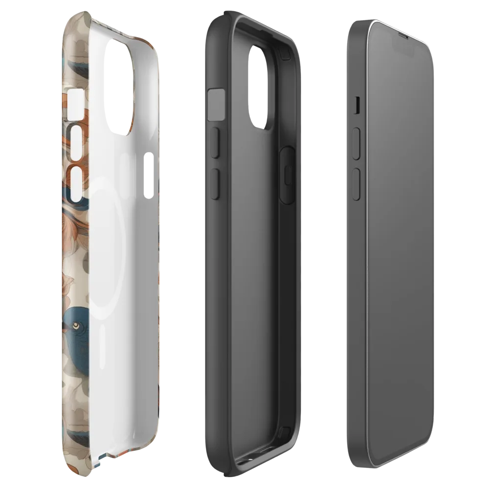 Cobalt Aviary on MagSafe Tough Case for iPhone® — Front
