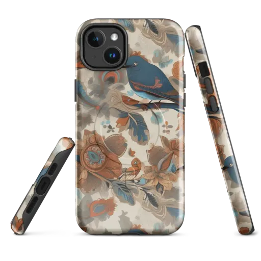 Cobalt Aviary on a MagSafe Tough Case for iPhone®
