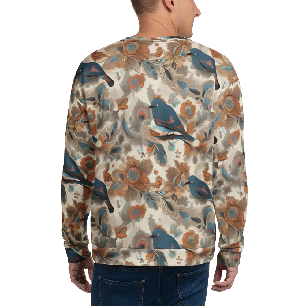 Cobalt Aviary on Sweatshirt — Back