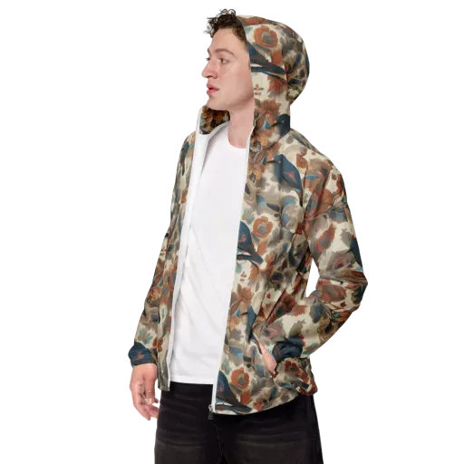 Cobalt Aviary on a Men's Windbreaker