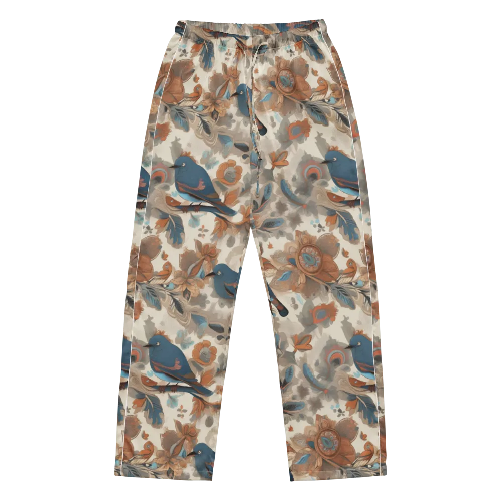 Cobalt Aviary on Women's Pajama Pants — Front