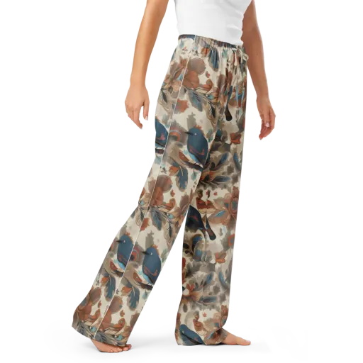 Cobalt Aviary on a Women's Pajama Pants
