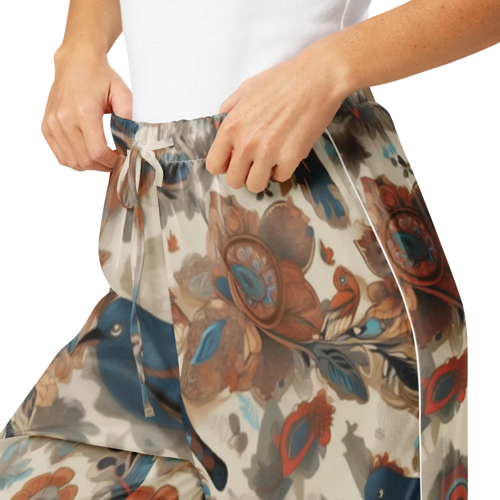 Cobalt Aviary on Women's Pajama Pants — Product details
