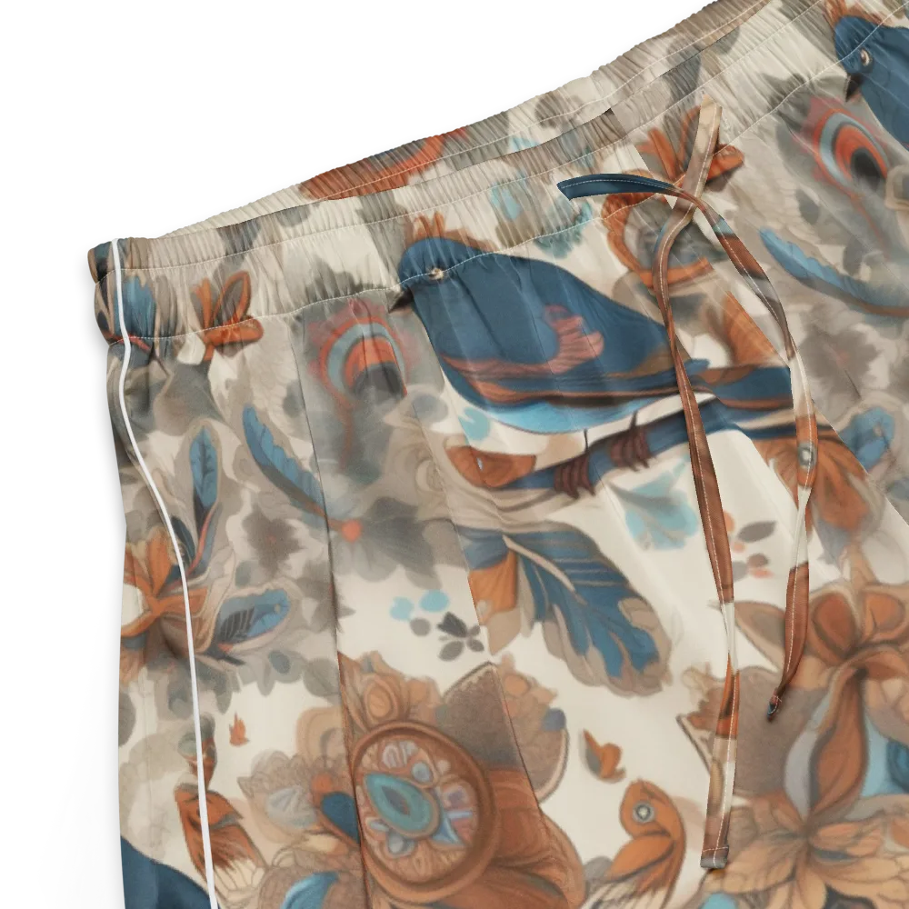 Cobalt Aviary on Women's Pajama Shorts — Product details
