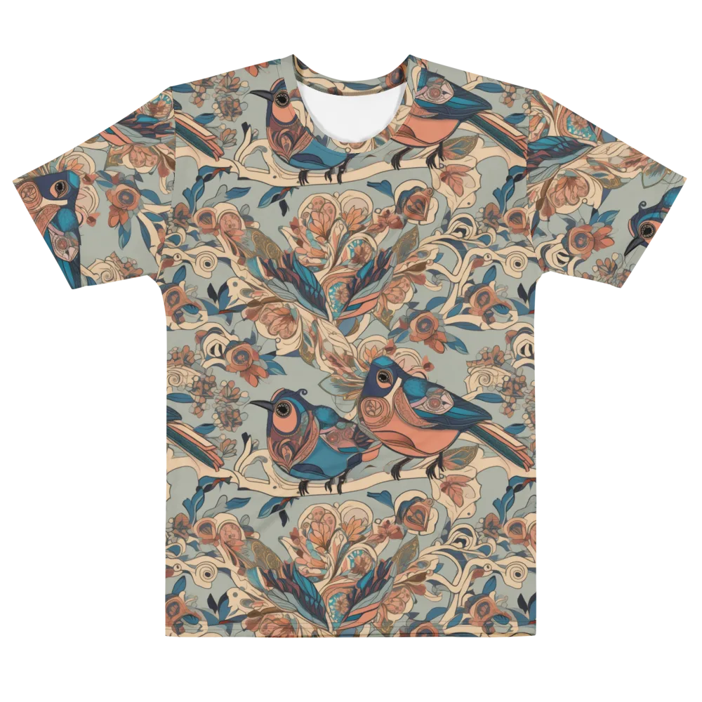 Avian Reverie on Men's Cotton Crew Neck T-Shirt — Front