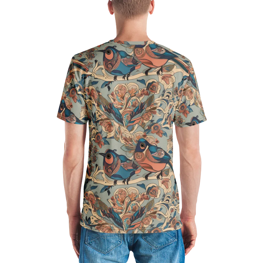 Avian Reverie on Men's Crew Neck T-Shirt — Back