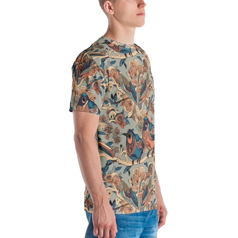 Avian Reverie on Men's Crew Neck T-Shirt — Right
