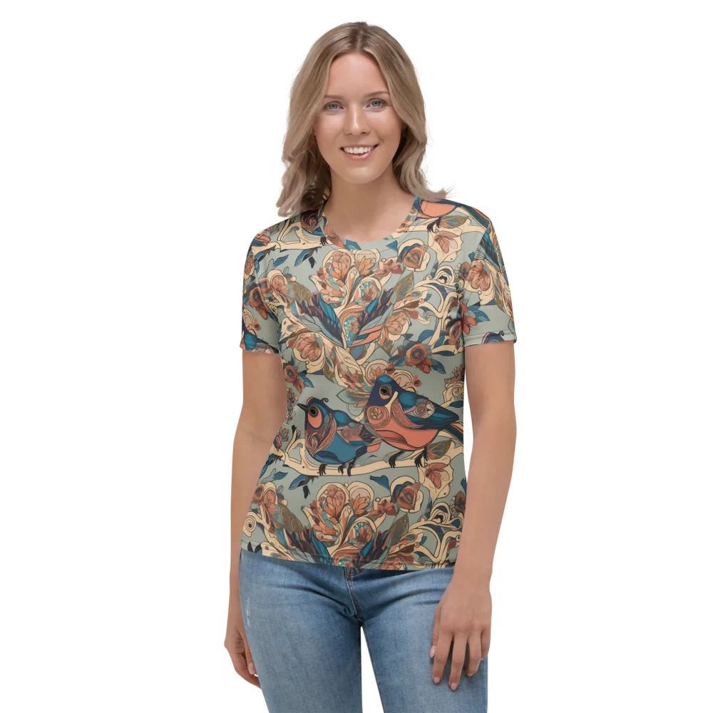 Avian Reverie on Women's Crew Neck T-Shirt — Front