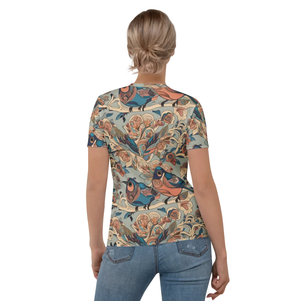 Avian Reverie on Women's Crew Neck T-Shirt — Back