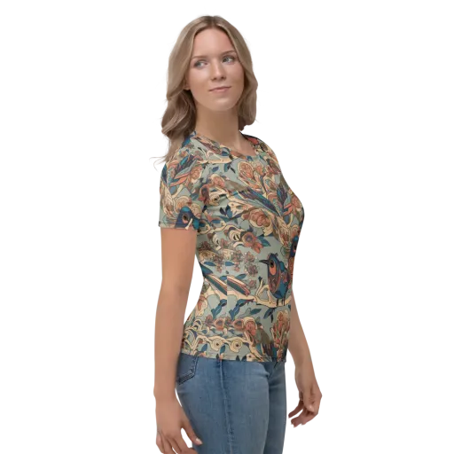 Avian Reverie on a Women's Crew Neck T-Shirt