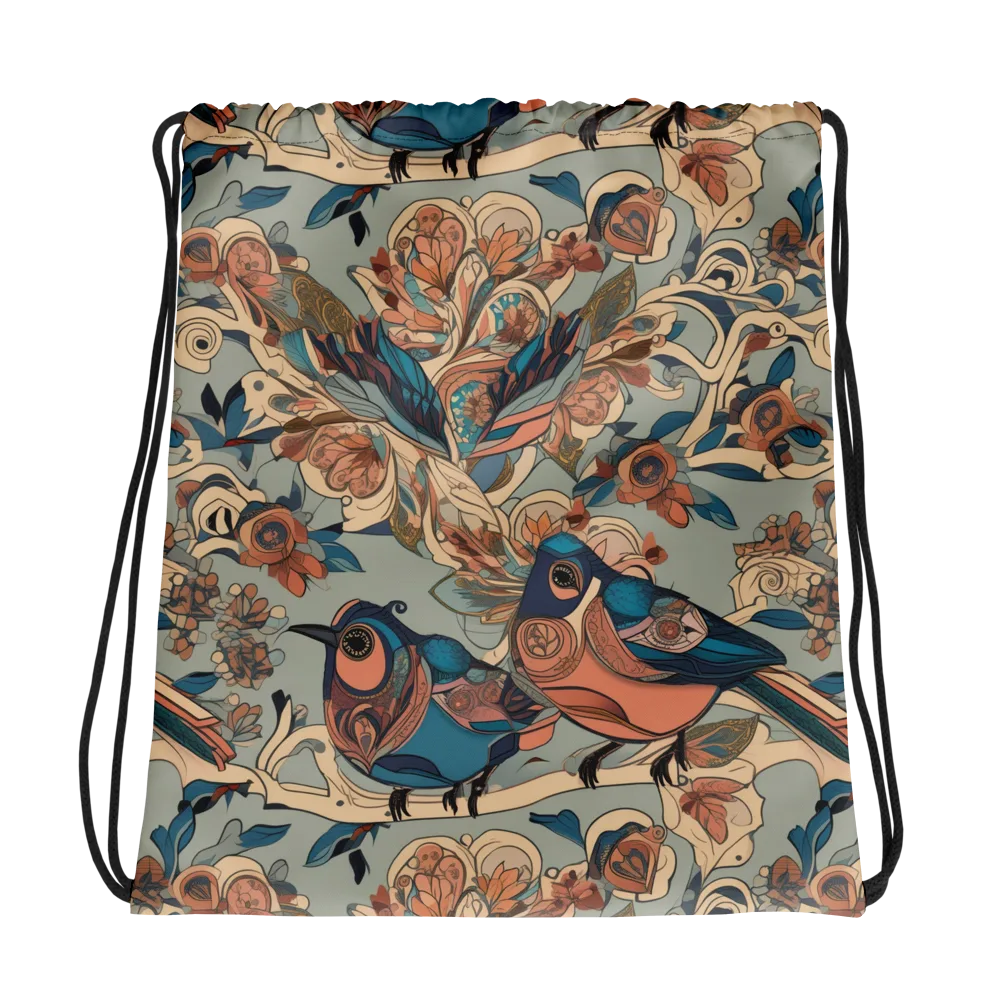Avian Reverie on Drawstring Bag — Photo