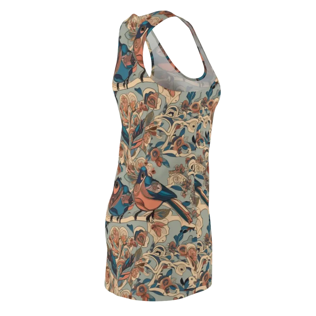Avian Reverie on Racerback Dress — Back Side