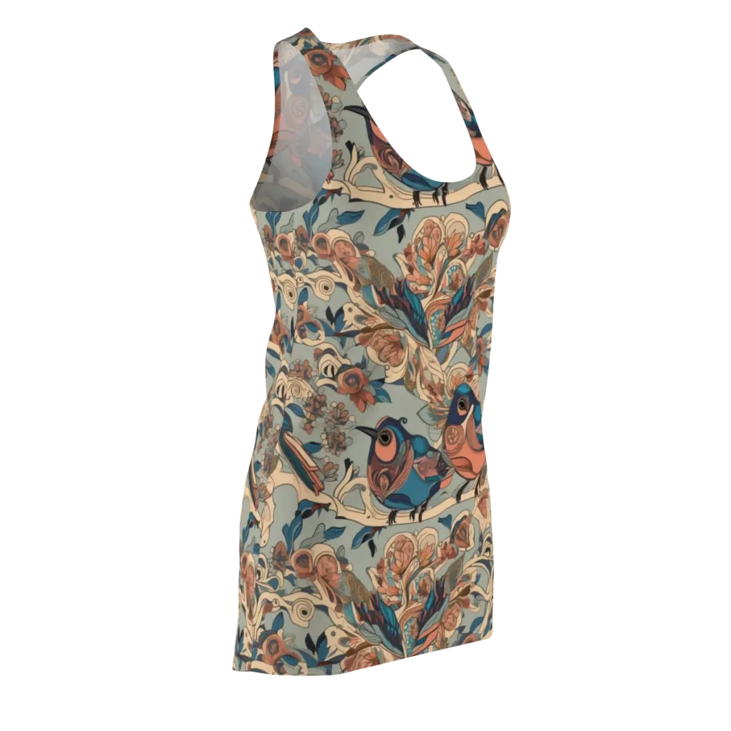 Avian Reverie on Racerback Dress — Front Side