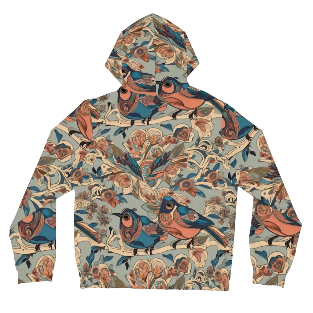 Avian Reverie on Women's Full-Zip Hoodie — Back