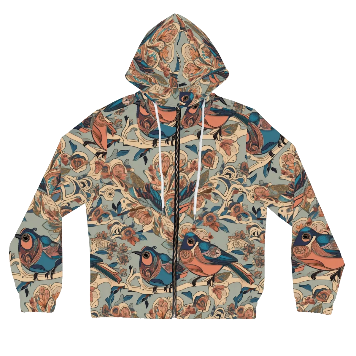 Avian Reverie on Women's Full-Zip Hoodie — Front