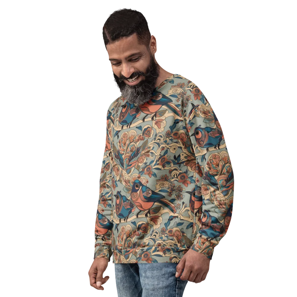 Avian Reverie on Sweatshirt — Left Front