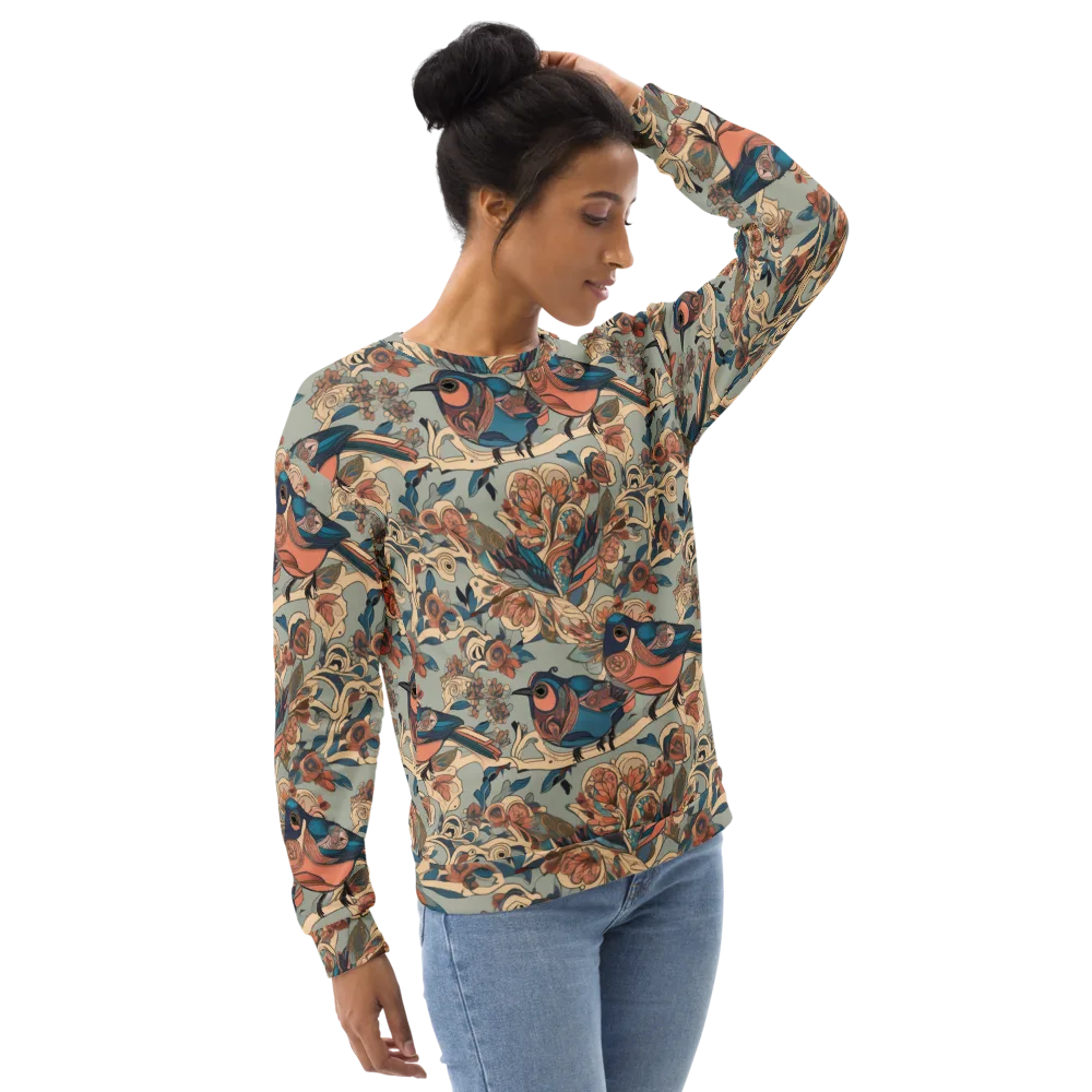 Avian Reverie on Sweatshirt — Right Front
