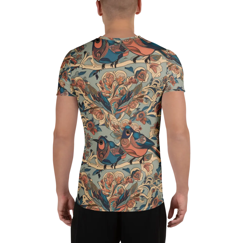 Avian Reverie on Men's Athletic T-Shirt — Back