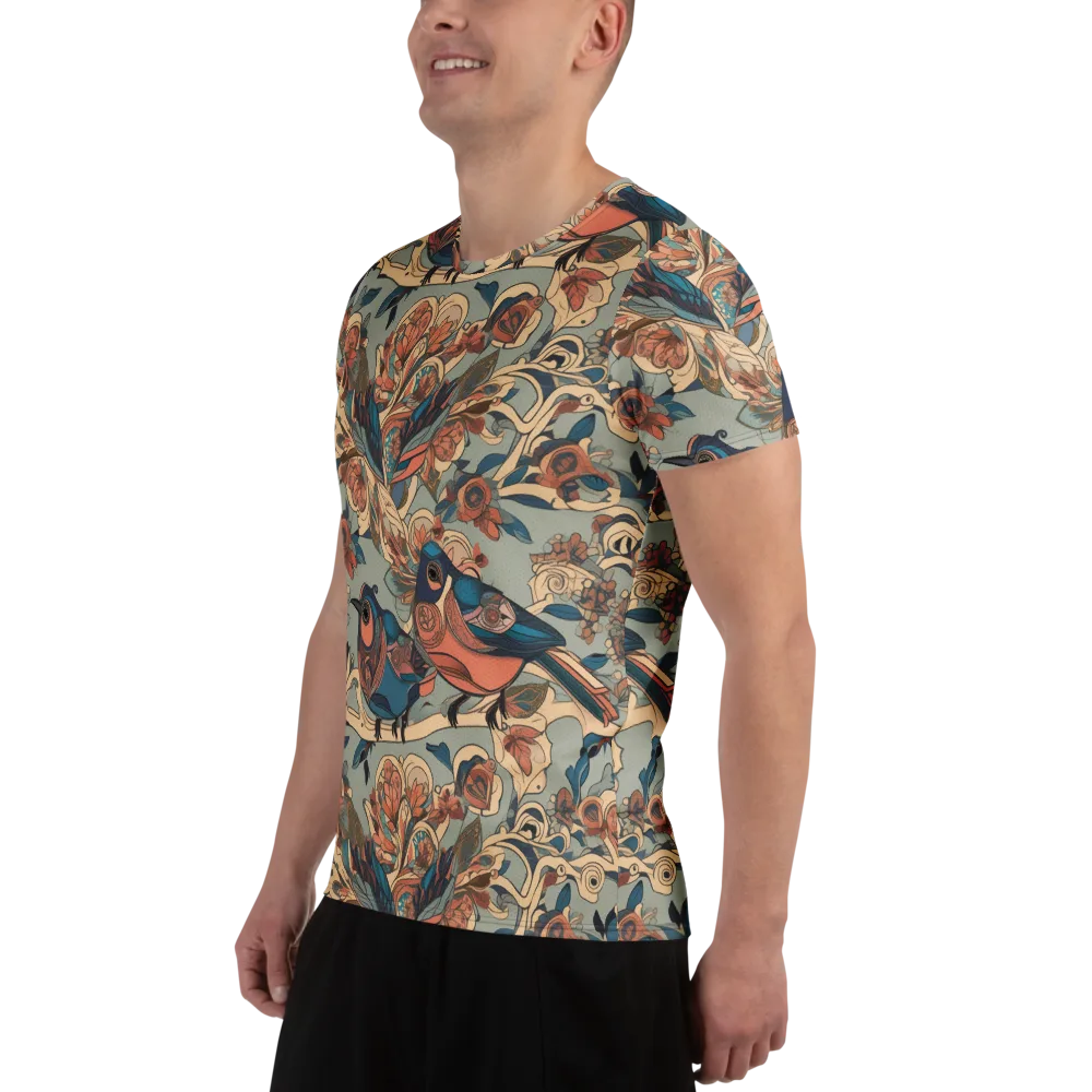Avian Reverie on Men's Athletic T-Shirt — Left