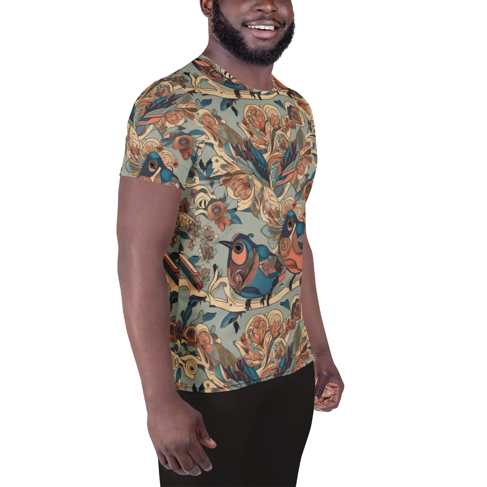 Avian Reverie on Men's Athletic T-Shirt — Right