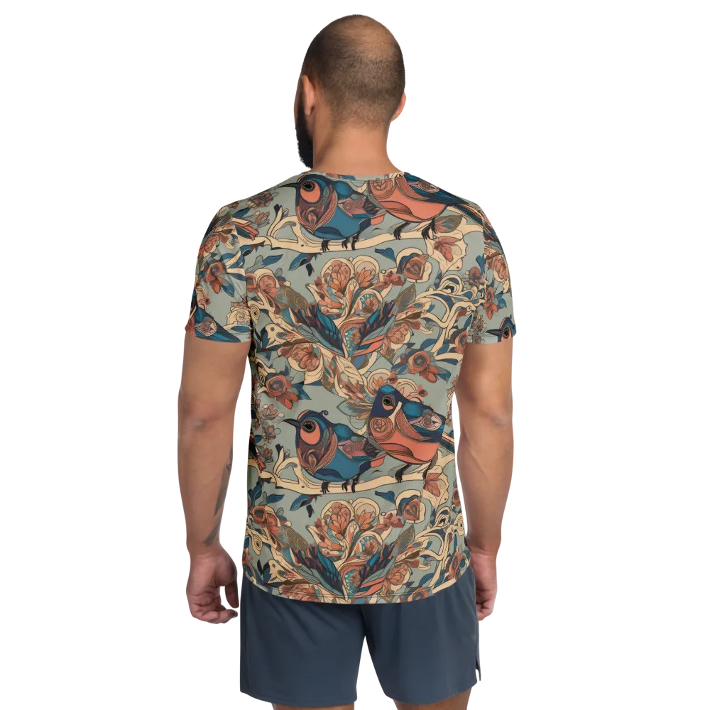 Avian Reverie on Men's Athletic T-Shirt — Back