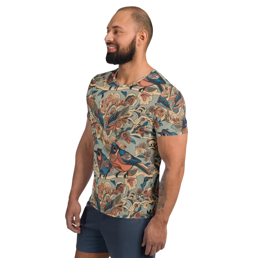 Avian Reverie on Men's Athletic T-Shirt — Left