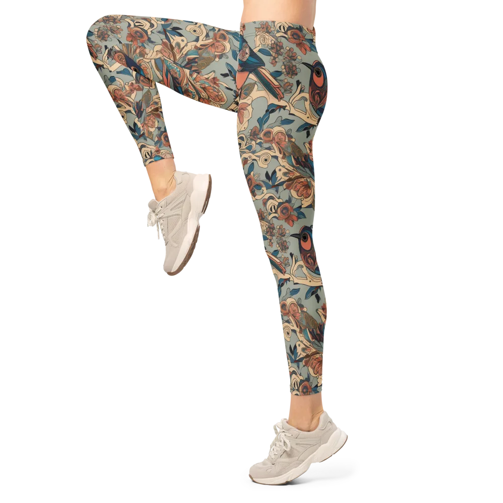 Avian Reverie on Leggings — Left