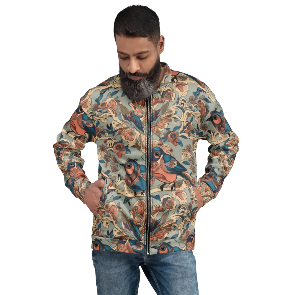 Avian Reverie on Bomber Jacket — Front