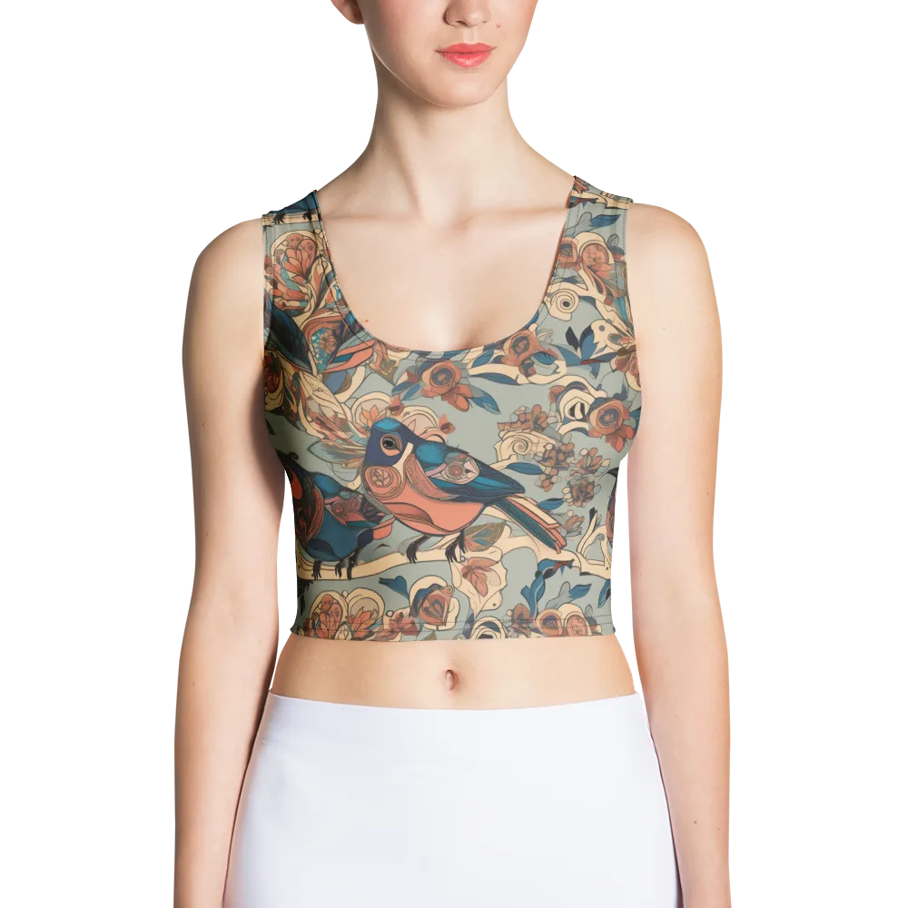 Avian Reverie on Crop Top — Front