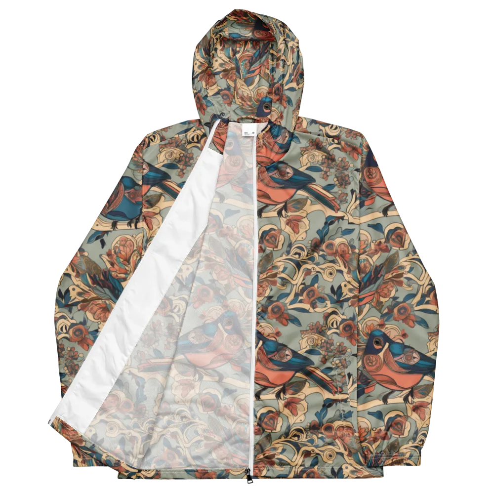 Avian Reverie on Men's Windbreaker — Front