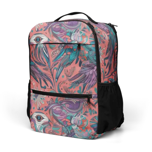 Coral Aviary on a Utility Backpack