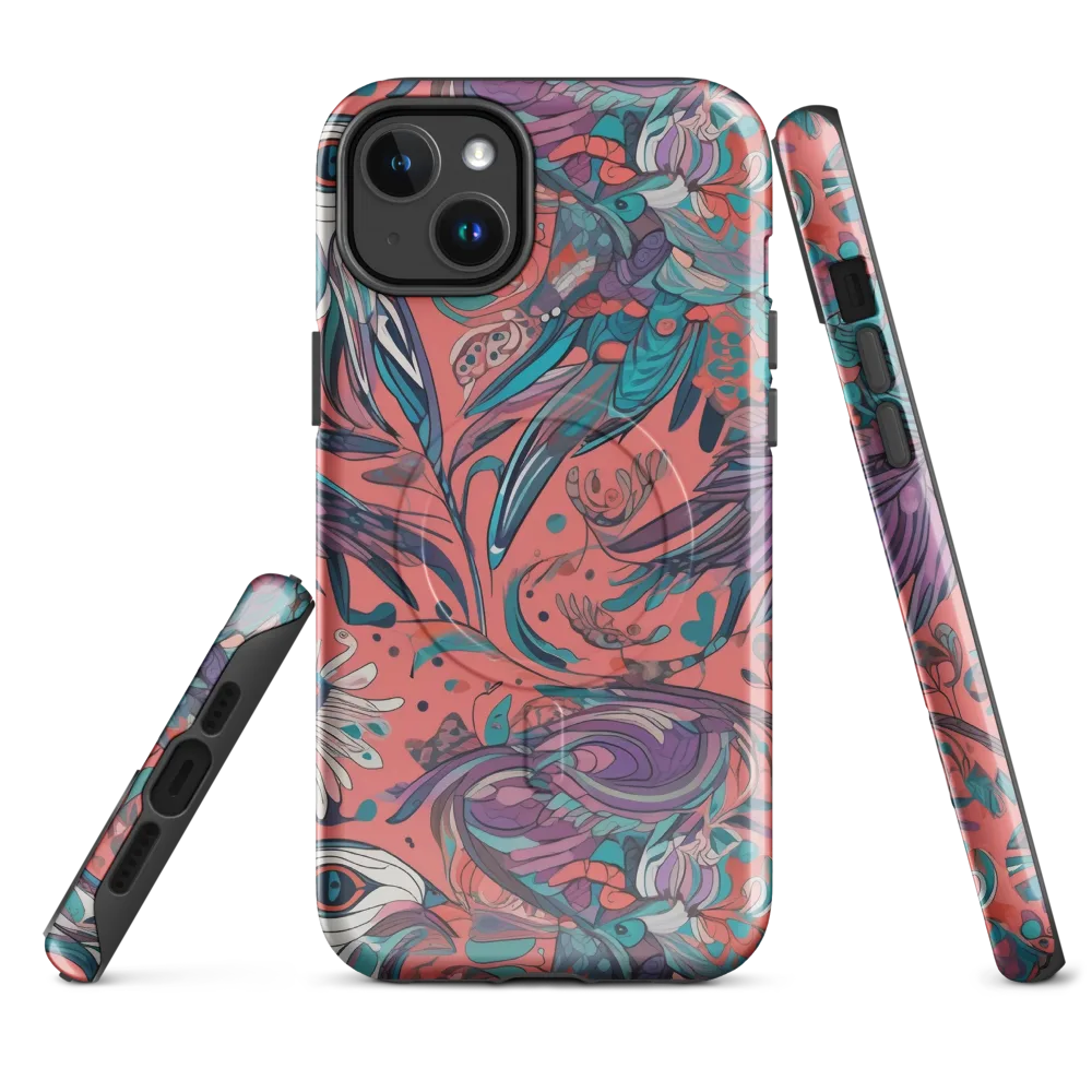 Coral Aviary on MagSafe Tough Case for iPhone® — Front