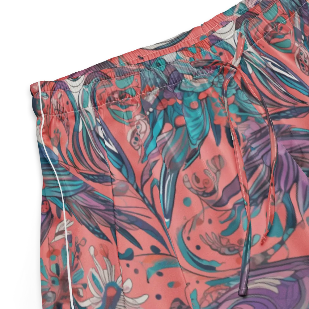 Coral Aviary on Women's Pajama Shorts — Product details