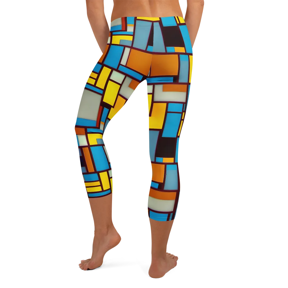 Bauhaus Blaze on Capri Leggings — Back