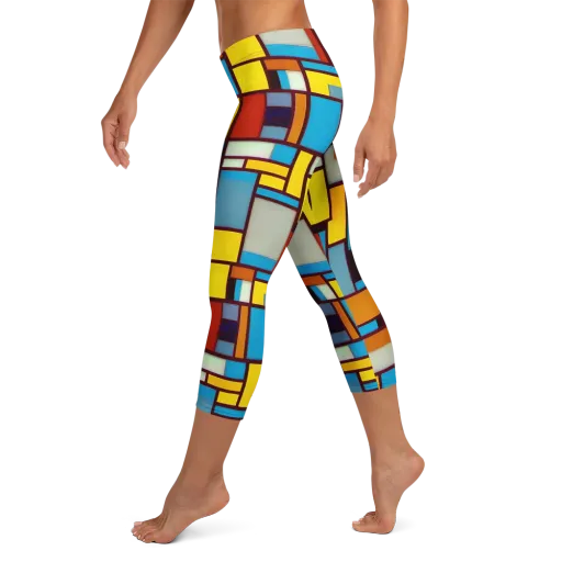 Bauhaus Blaze on a Capri Leggings