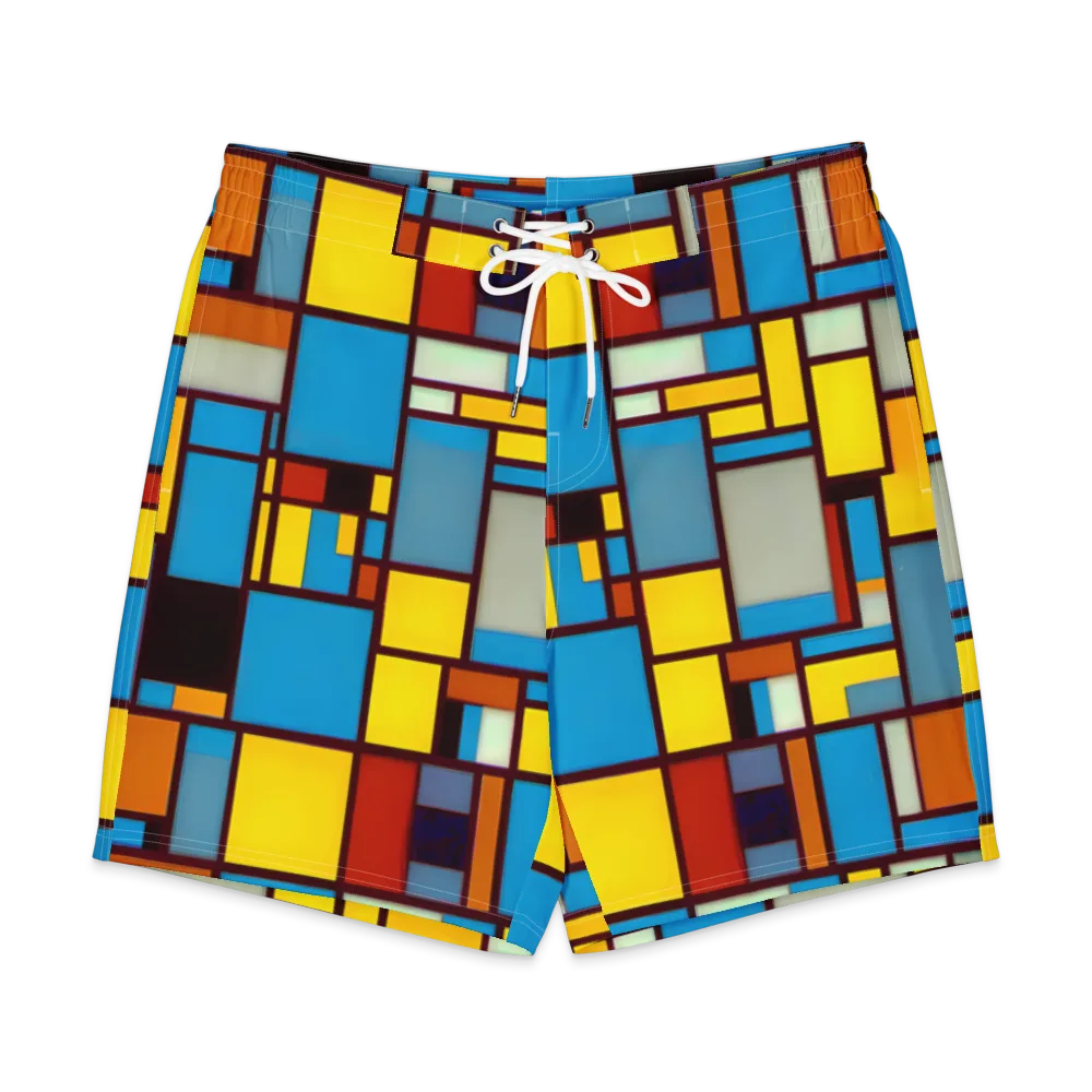Bauhaus Blaze on Men's Board Shorts — Front