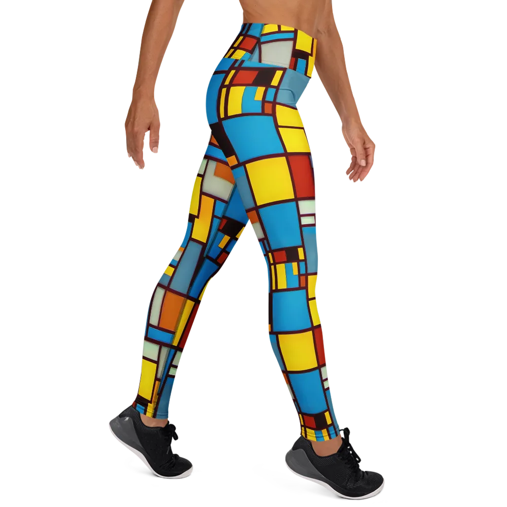 Bauhaus Blaze on Yoga Leggings — Right