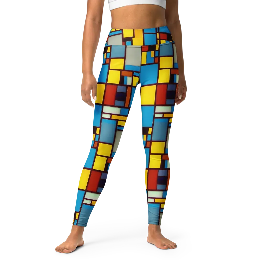 Bauhaus Blaze on Yoga Leggings — Front
