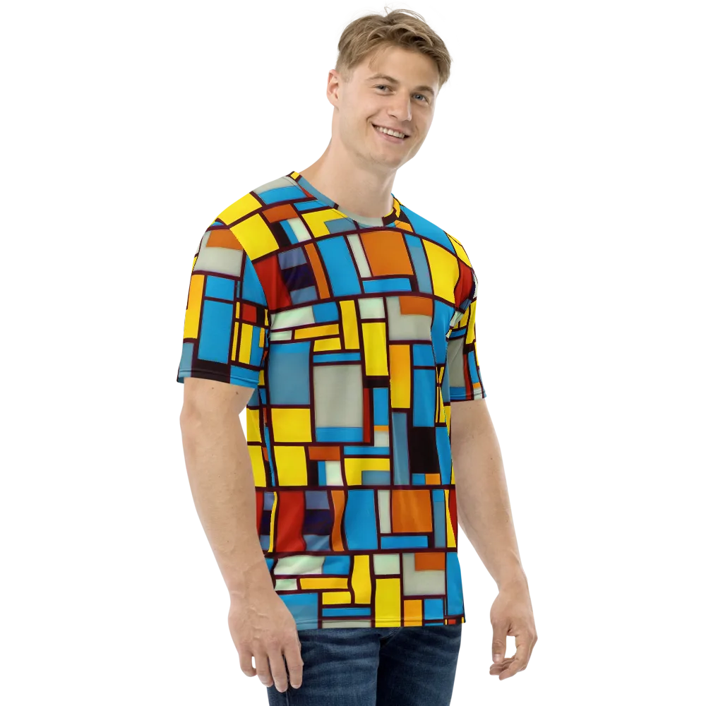 Bauhaus Blaze on Men's Crew Neck T-Shirt — Right