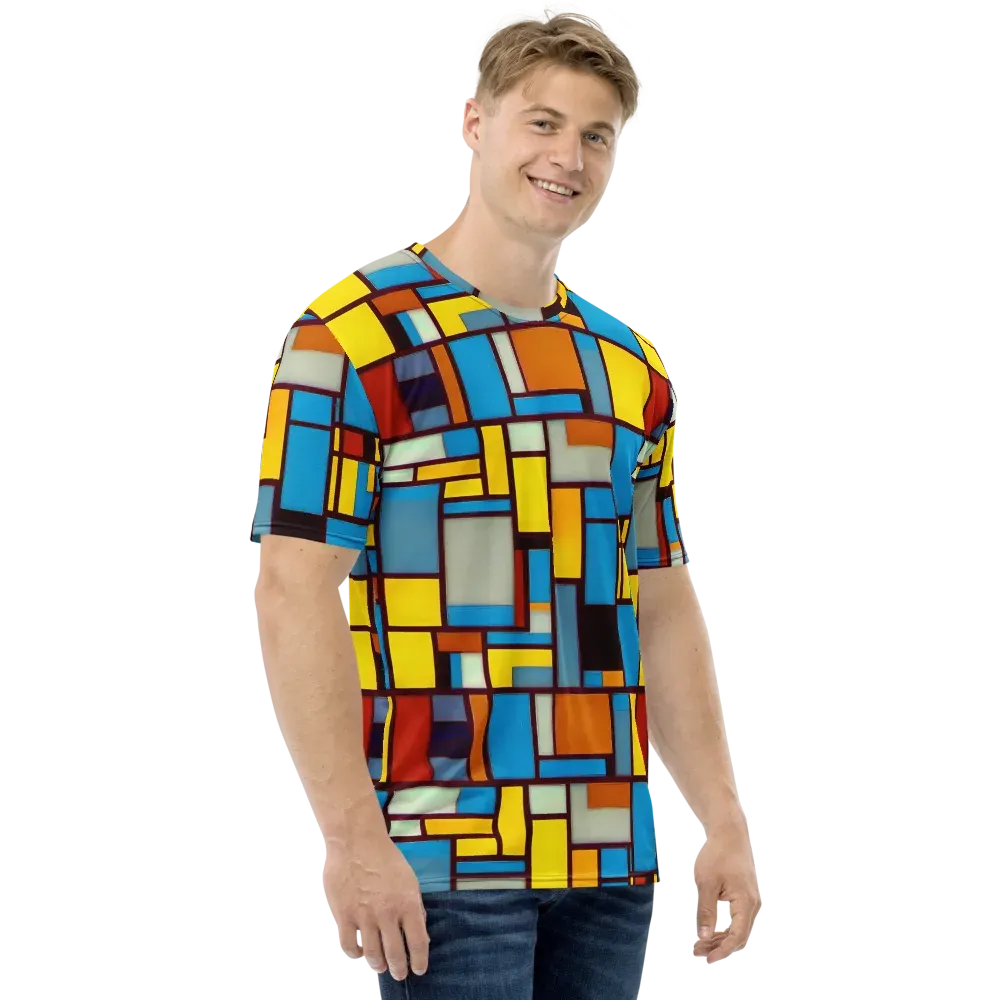 Bauhaus Blaze on Men's Crew Neck T-Shirt — Right