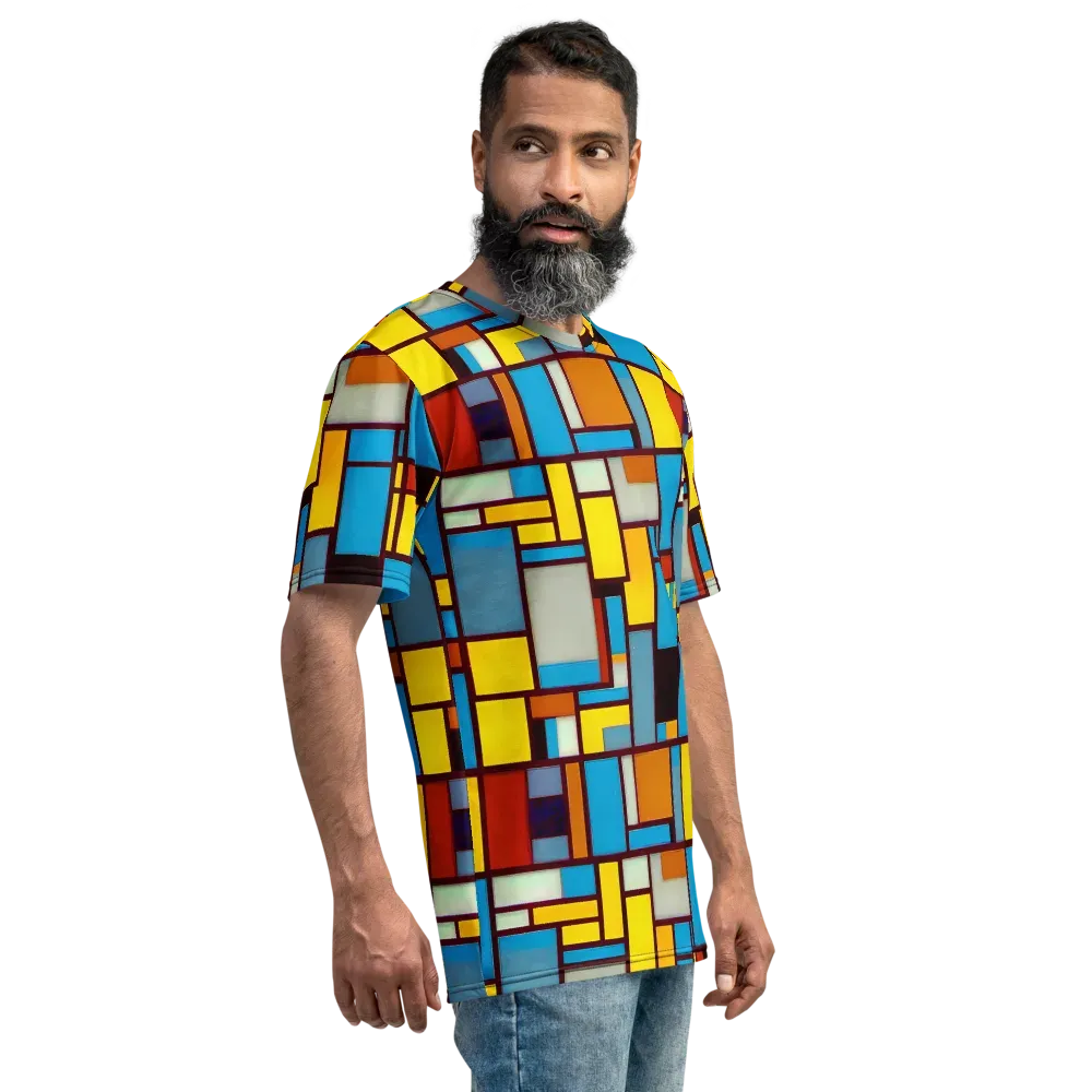 Bauhaus Blaze on Men's Crew Neck T-Shirt — Right