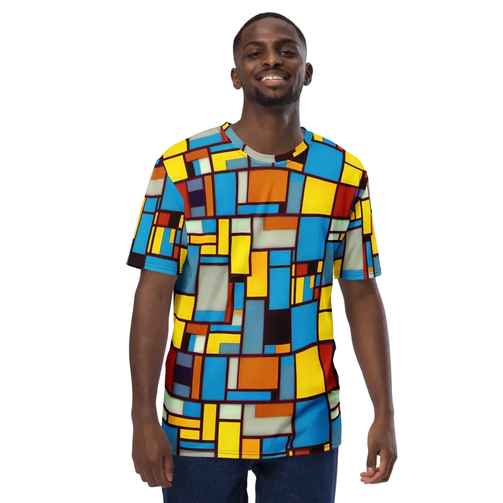 Bauhaus Blaze on Men's Crew Neck T-Shirt — Front